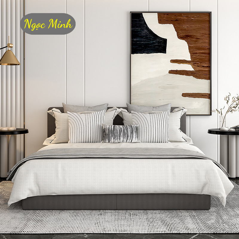 Giường Ngủ Bọc Vải Cao Cấp Nhập Khẩu (GN05)