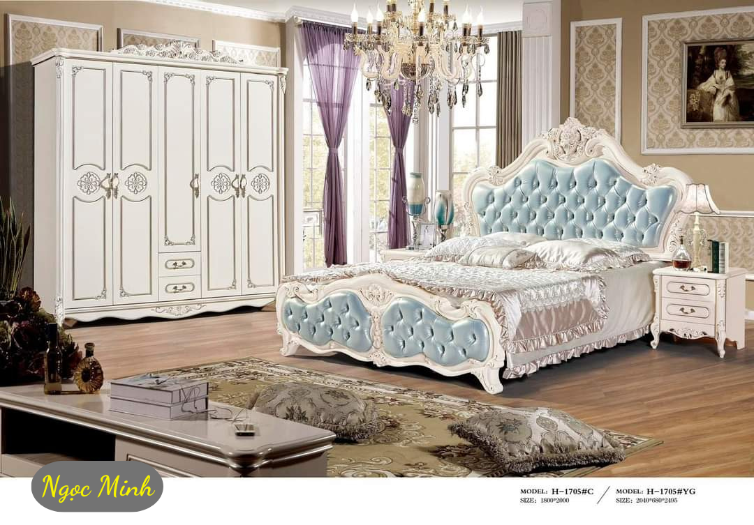 Giường Ngủ Tân Cổ Điển (GN08)